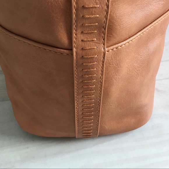 Satchel Bag Handbag - Cognac Color-B1 - Picture 4 of 8